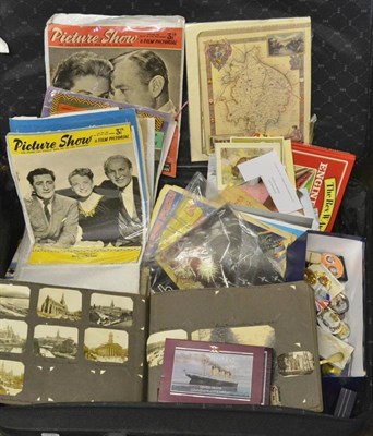 Lot 10 - Collection Of Assorted Paper And Other Ephemera including visitor guide books (mostly 1970's),...