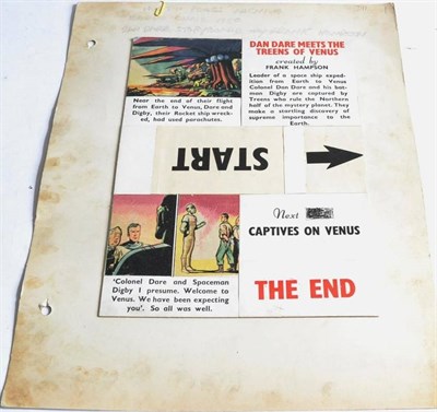 Lot 31 - Hutton Press Archive Dan Dare Storyboard By Frank Hampson - Dan Dare Meets The Treens Of Venus...