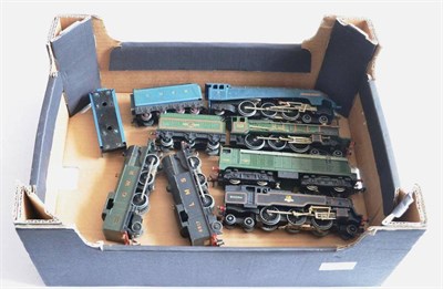 Lot 75 - Hornby Dublo 3-Rail Six Locomotives Sir Nigel Gresley LNER 7 (chassis loose, lacks one buffer) with