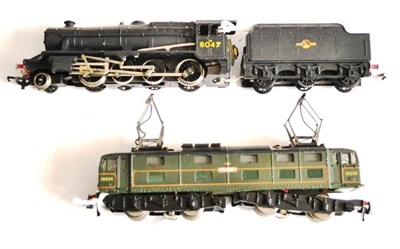 Lot 85 - Trix Class EM1 Twin Pantograph Locomotive Triton BR 26056, green (G, nameplates faded) and...