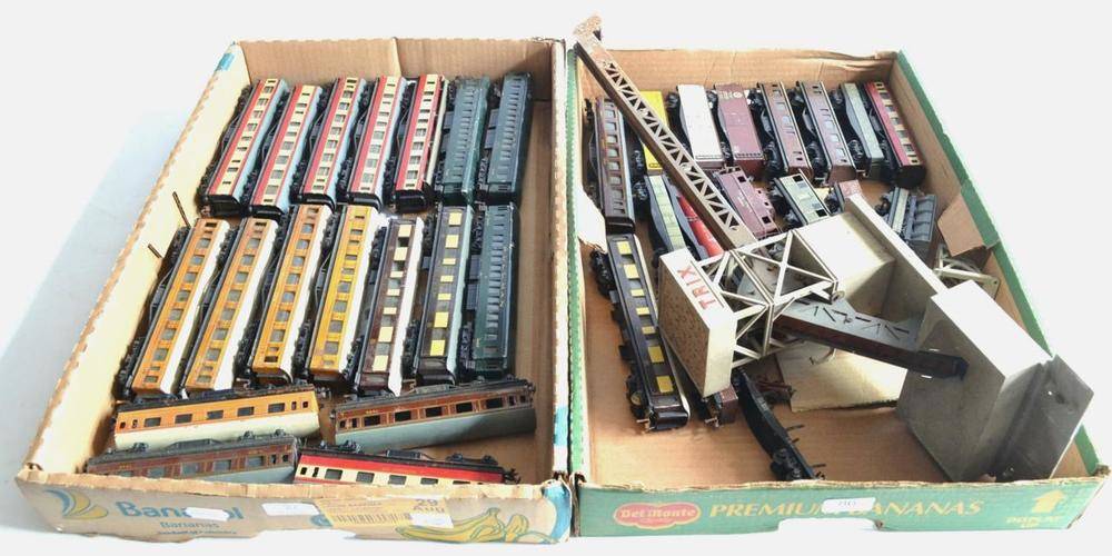 Lot 86 - Trix Twin Railway A Collection Of Rolling Stock including LNER coaches, US Pullman coaches, US...