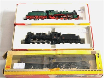 Lot 99 - Fleischmann HO Gauge 2-Rail Three Locomotives 4147 0-8-0 KPEV 4537, 1351F 0-6-0 SNCF 040-D-260,...