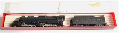 Lot 115 - Rivarossi HO Gauge 2-Rail 1238 2-8-8-2 Norfolk And Western Mallet Locomotive 2197, black in...