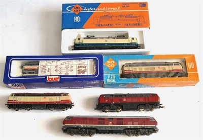 Lot 116 - RoCo HO Gauge 2-Rail Two Locomotives 4142A DB 181222 twin pantograph, cream/blue (E box G-E)...