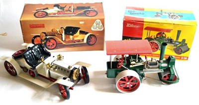 Lot 135 - Mamod SA1 Steam Roadster (G-E box G) and Wilesco Old Smoky Steam Roller (G-E box G) (2)