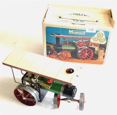 Lot 138 - Mamod TE1a Traction Engine (G-E, but has been used, box G)