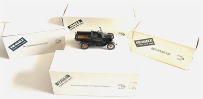 Lot 170 - Danbury/Franklin Mint Five Pre-War US Cars 1935 Duesenberg SSJ, 1932 Cadillac V-16 Sport...