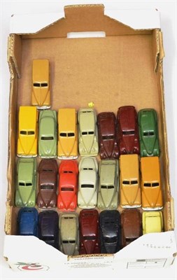 Lot 200 - Dinky 39 Series And Other US Cars including five Plymouth woody wagons (all repainted or F) (22)