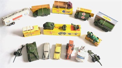 Lot 220 - Dinky Military And Others 689 Medium artillery tractor (E-G box G, a little dirty) 697...