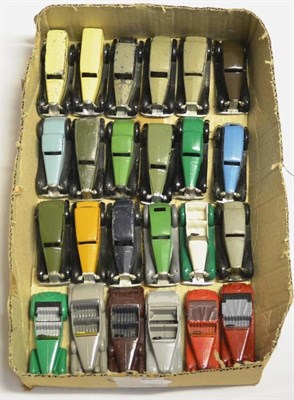 Lot 233 - Dinky Various Early Post-War Cars including 30,36 and 38 series (mostly repainted, some F) (24)