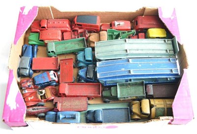 Lot 236 - Dinky Various Vehicles including two Pullmore car transporters, Morris Royal Mail van, two...