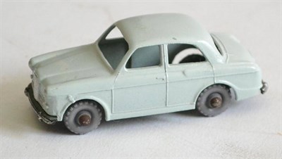 Lot 244 - Matchbox 1-75 57A Wolseley 1500 powder blue GPW (G-E, axles rusted)