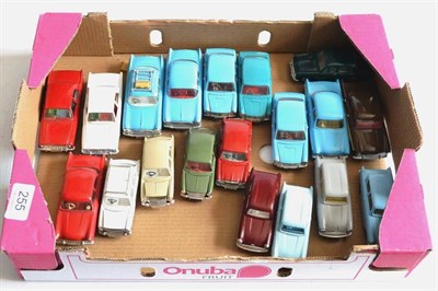 Lot 255 - Spot-On Various Repainted British Cars including 4xFord Anglias, MG 1100, 3xMorris 1100s,...