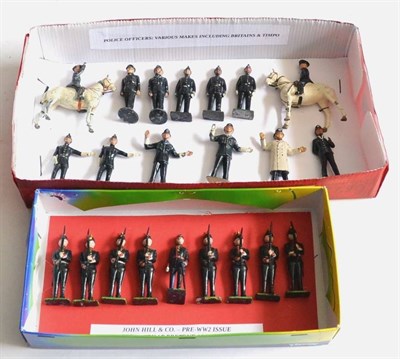 Lot 290 - Britains And Others A Collection Of Police Figures including two mounted, five on traffic duty, and