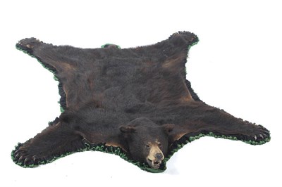 Lot 1177 - Black Bear (Ursus americanus), circa 1965, skin with head mount, jaw agape, 197cm long nose to tail