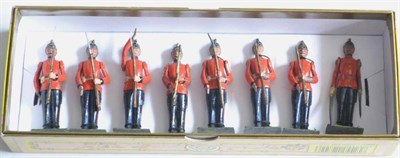 Lot 316 - Britains Set 206 The Royal Warwickshire Regiment consisting of Officer at the present with...