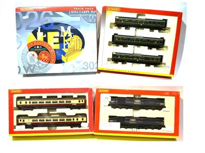 Lot 19 - Hornby (China) OO Gauge Three Train Packs, R2297C BR Class 110 3-Car DMU, R2512 New Strathclyde PTE