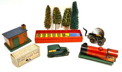 Lot 60 - Hornby Series Railway Accessories No.2 Milk Cans And Truck Excellent box Excellent, together...