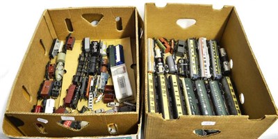 Lot 89 - Various Manufacturers OO/HO Gauge A Collection Of Assorted Coaches And Wagons,  including...