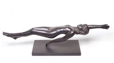 Lot 1192 - Sydney Harpley (1927-1992): Nude Girl Swimming Backstroke, supported by her fingers, on a...