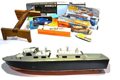 Lot 125 - Scratch/Kit Built Model Of An RAF Rescue Launch with electric motor and various deck detailing...