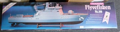 Lot 126 - A Boxed Billing Boats 'Flyve Fisken' Model Kit, no. 598, of wood and plastic construction,...