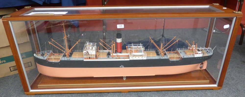 Lot 129 - A Finely Constructed Model Of The Cargo Ship SS Blairangus the prototype was built in 1930 by...