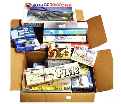 Lot 144 - Fifty One Boxed Plastic and Wooden Model Kits, unmade models, mainly aircraft, makers include...