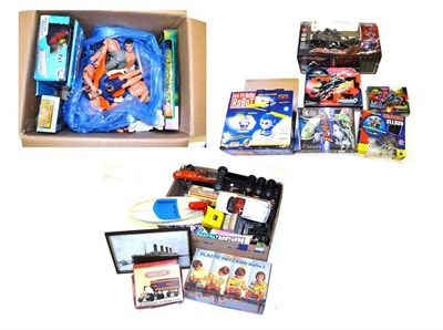 Lot 197 - A Quantity of Mixed Toys, including Airfix model kits, Tomy train set, Action Men, remote...