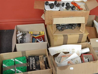 Lot 218 - A Large Collection of Parts and Accessories for Diecast Vehicles, includes stickers, wheels,...