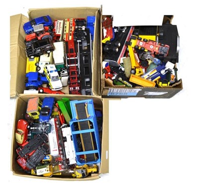 Lot 219 - A Collection of Unboxed Diecast Vehicles, makers include Dinky, Corgi, Saico, Solido etc, including