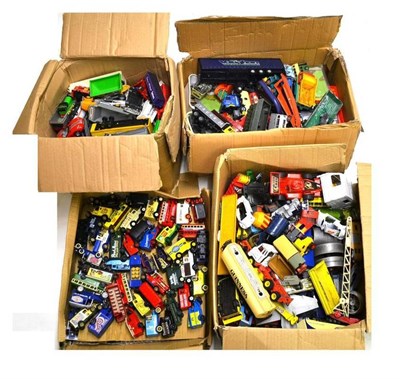 Lot 236 - A Large Collection of Playworn Diecast Vehicles, makers include Dinky, Corgi and Matchbox, in...