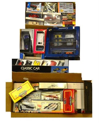 Lot 243 - A Large Collection of Boxed Diecast Vehicles, makers include ERTL, Dinky Collection, Cararama,...