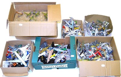 Lot 246 - A Very Large Collection of Diecast Aircraft, including early Dinkys (many repaints), Corgi, Lintoy