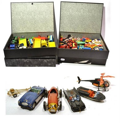 Lot 251 - Scalextric Two Keyless Clockwork Cars: Austin Healey 3000 and Ferrari F1 (both F with...