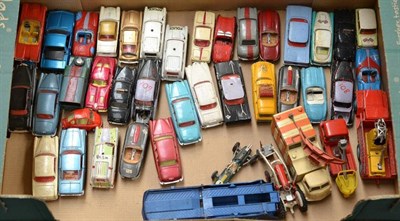 Lot 257 - Corgi A Collection Of Assorted Unboxed Models, RAF mobile radar, Ecurie Ecosse transporter (red...