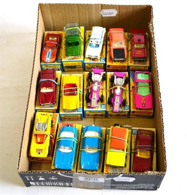 Lot 268 - Matchbox 1-75's Superfast 1 Mod Rod 2x14 Iso Grifo 18 Field Car, 20 Lamborghini Marzal 24...