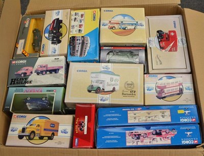 Lot 275 - A Collection of Forty Five Boxed Corgi Vehicles, including Classics, Heavy Haulage, TV related etc