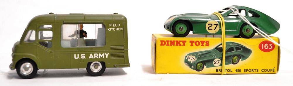 A boxed Dinky Toys No.163 Bristol 450 Coupe, VG-Ex, box G (missing one end flap