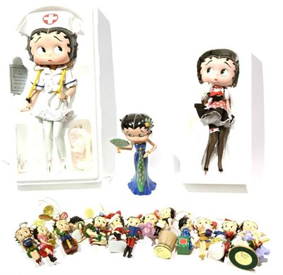 Lot 327 - Danbury Mint Betty Boop: Bedside Betty, French Maid and In Evening Gown (all E, boxed) an...