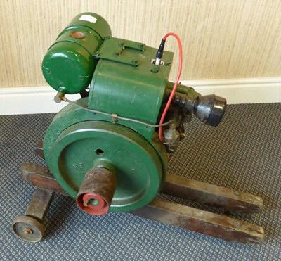 Lot 351 - Petter Type A1 Petrol Engine No.1529096, 1.5bhp, 750rpm, on wooden stand