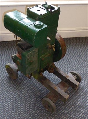 Lot 354 - Lister 1062 Petrol Engine on wooden stand