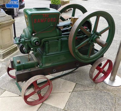 Lot 360 - The Bamford 7026 Large Petrol Engine with colour makers decal ";... His Majesty King George V"; and