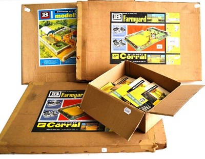 Lot 65 - Three Boxed Britains Model Farmyards, two numbered 4715, the other 4711, together with Boxed...