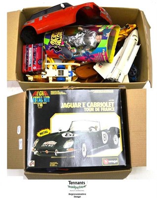Lot 81 - Mixed Toys, including plastic model kits, Sky Racers, action figures, plastic toys, Corgi Red...