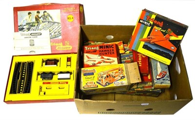 Lot 95 - Boxed Tri-ang Toys, including two Birmingham Pullman train sets, Minic - Gloster Javelin, Fire...
