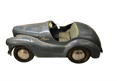 Lot 110 - An Austin J40 Pedal Car, with metallic blue paintwork, in need of restoration