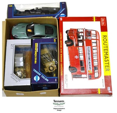 Lot 144 - Ten Large Scale Diecast Models, including boxed Sun Star Routemaster Bus, three boxed Gonio...