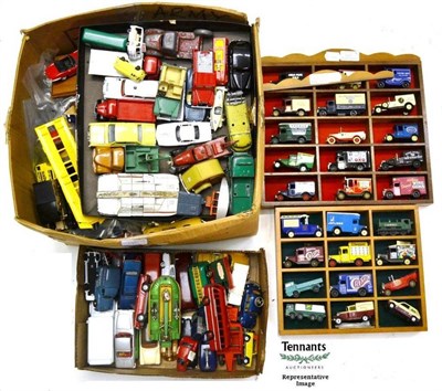 Lot 146 - A Large Collection of Unboxed Diecast Vehicles, including Dinky, Corgi, Budgie, Lledo etc.,...