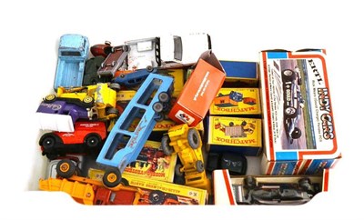 Lot 150 - Mixed Diecast Vehicles, including boxed Matchbox Breakdown Truck K-12 and Earth Scraper K-6....